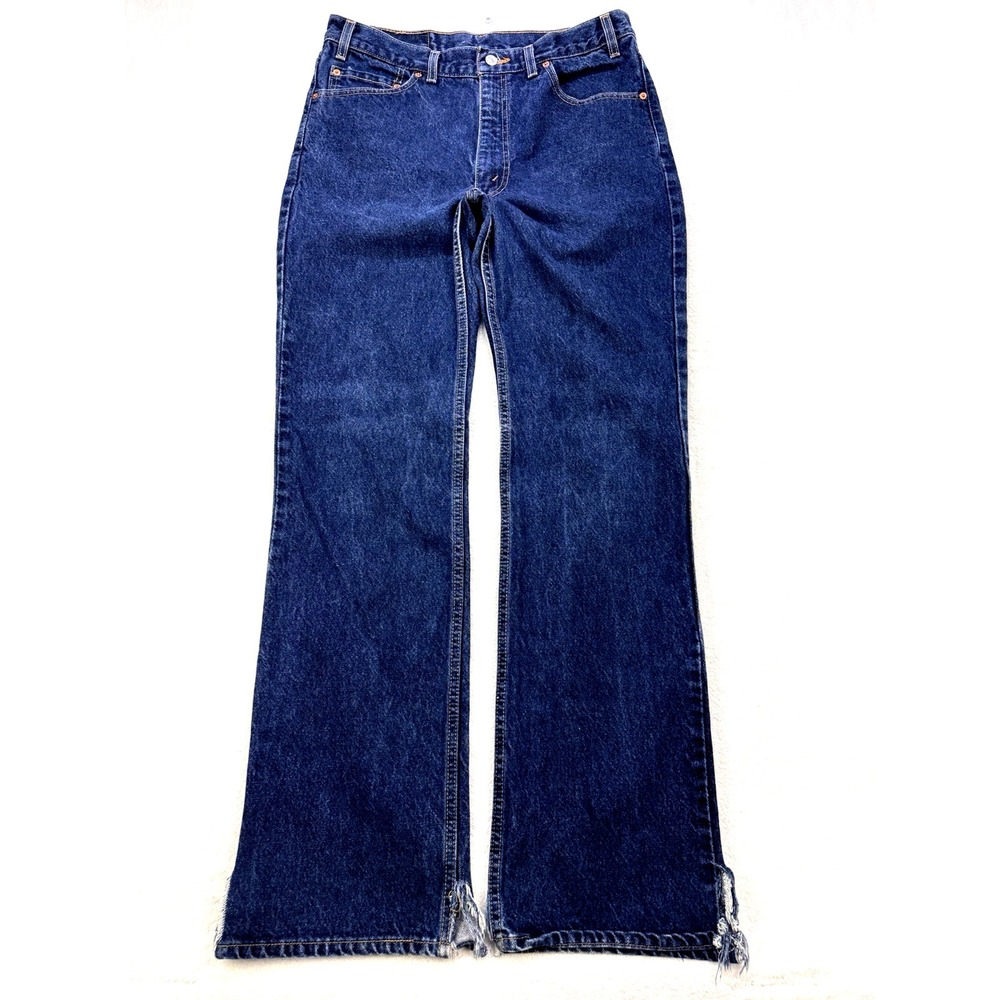 VTG Levis 517 Jeans Mens 36x34 Blue Denim Bootcut Cowboy Western Y2K 01' USA